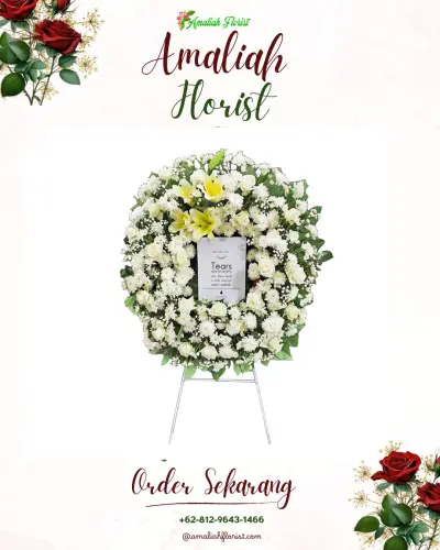 Krans Bunga Duka Cita di Kembangarum